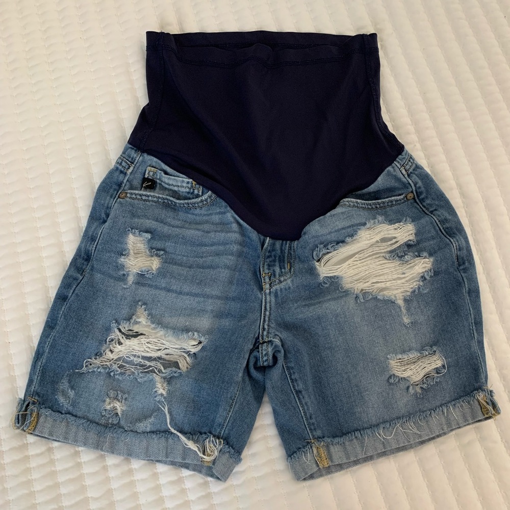 Pink Blush Maternity Shorts